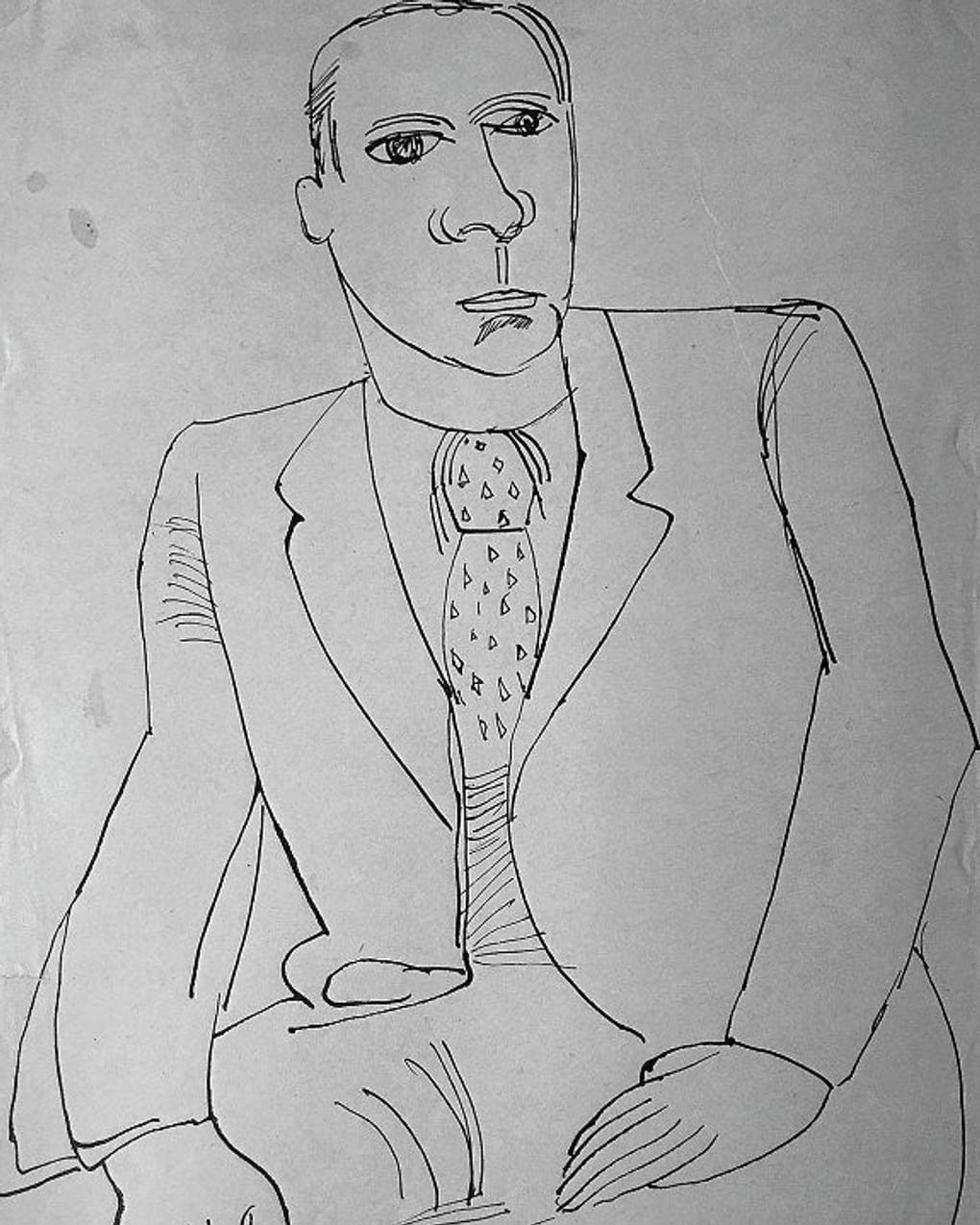 Виктор Умнов. Николай Заболоцкий. 1962. Московский музей современного искусства, Москва