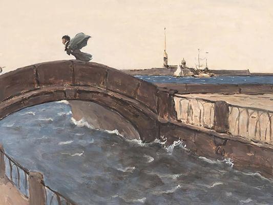 Борис Угаров. Пушкин (фрагмент). 1970. Государственный музей истории Санкт-Петербурга, Санкт-Петербург