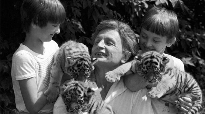 Вальтер Запашный с сыновьями. 1986 год. Фотография: А. Кузярин / ТАСС