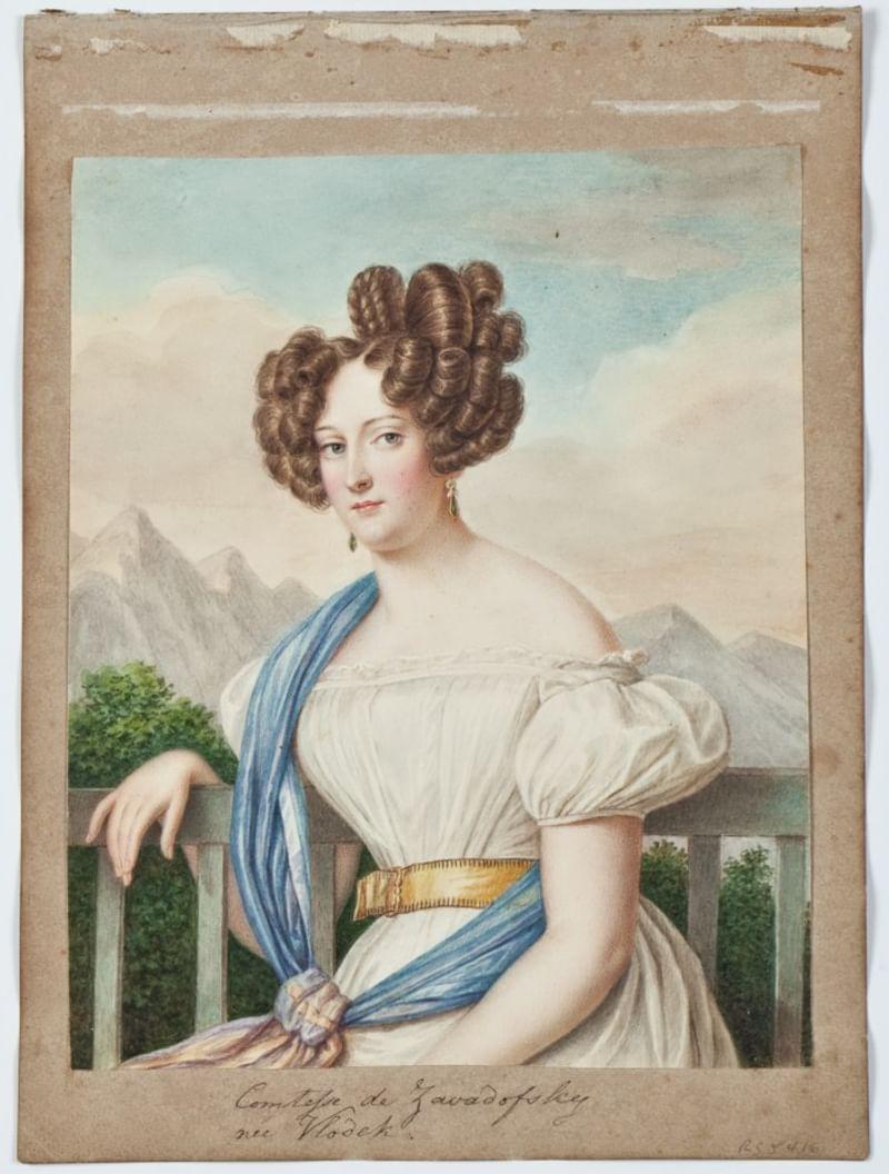 Елена Завадовская. Рисунок Б. Сирби. 1820–30-е. Музей Хиллвуд