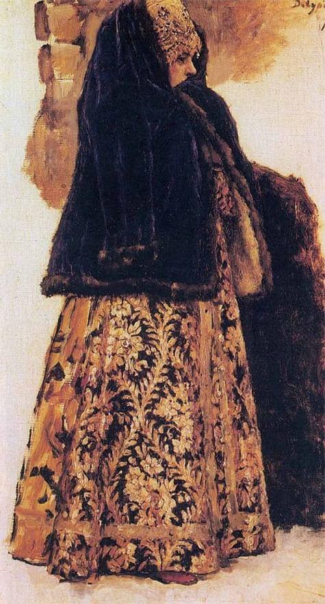 Этюд для картины «Боярыня Морозова». 1886