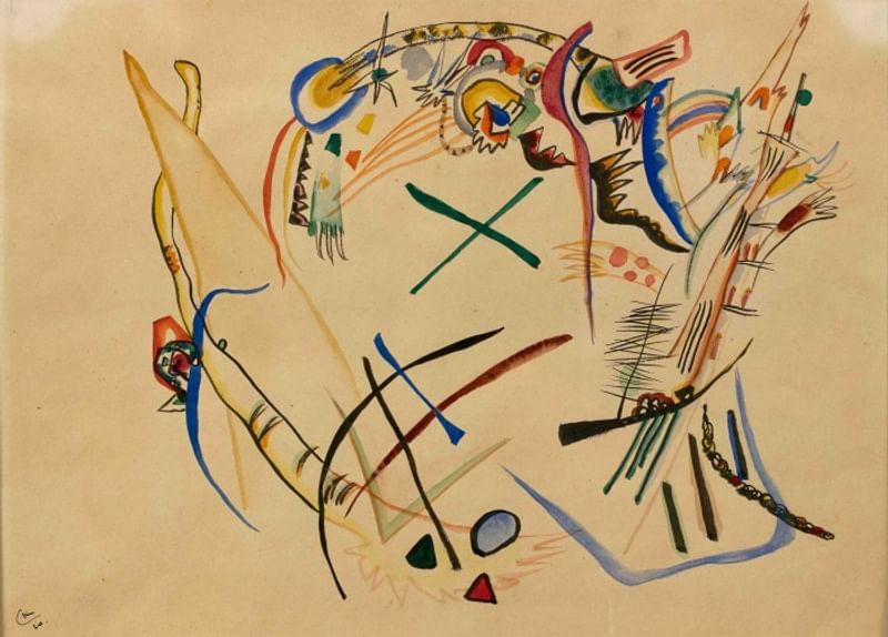 Василий Кандинский. Эскиз. 1920. Ярославский художественный музей