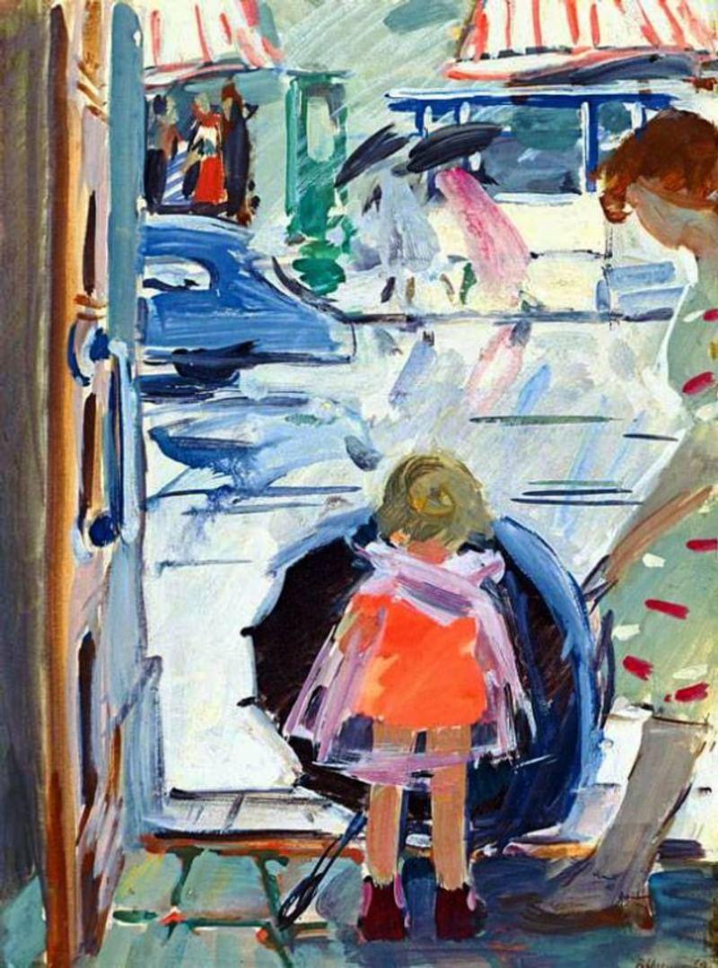 Вера Назина. С зонтиком. 1962