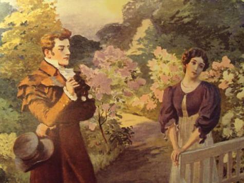 Елена Самокиш-Судковская. Онегин и Татьяна (фрагмент). 1908. Изображение: <a href="https://commons.wikimedia.org/wiki/File:Onegin_and_Tatyana.jpg" rel="nofollow noopener" target="_blank">Wikimedia Сommons</a> / <a href="https://creativecommons.org/publicdomain/mark/1.0/deed.ru" rel="nofollow noopener" target="_blank">Public Domain</a>