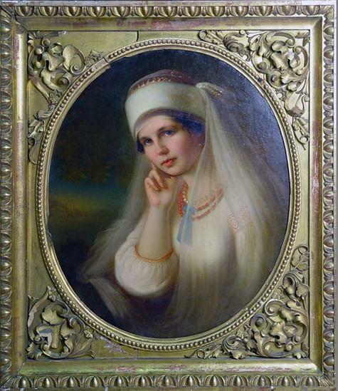 Портрет Варвары Репниной-Волконской. Неизвестный художник. Около 1839 года