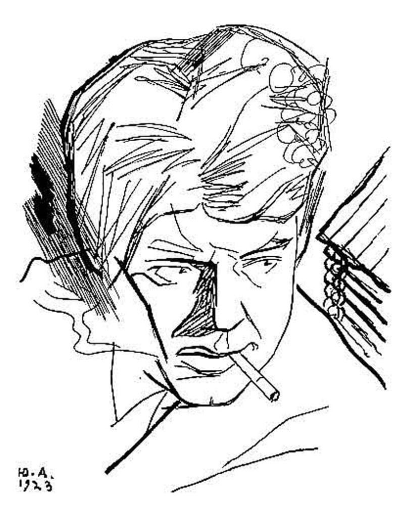 Юрий Анненков. Сергей Есенин. 1923. Дом русского зарубежья имени Александра Солженицына, Москва