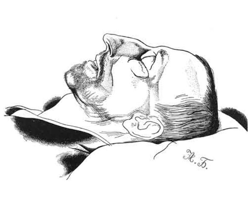 Юрий Анненков. Александр Блок. 1921. Государственный мемориальный музей-заповедник Д.И. Менделеева и А.А. Блока, Московская область