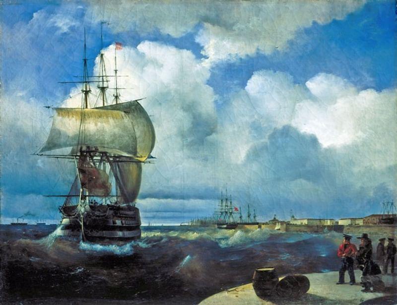 Большой рейд в Кронштадте. 1836. ГРМ