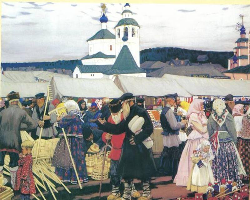 Борис Кустодиев. Ярмарка. 1906