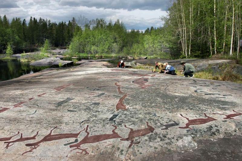Беломорские петроглифы. Старая Залавруга.
