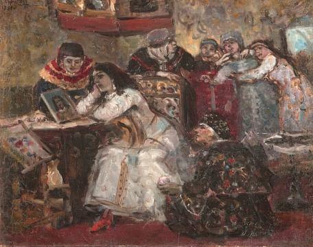 Василий Суриков. Царевна Ксения Годунова у портрета умершего жениха-королевича. 1881. Государственная Третьяковская галерея