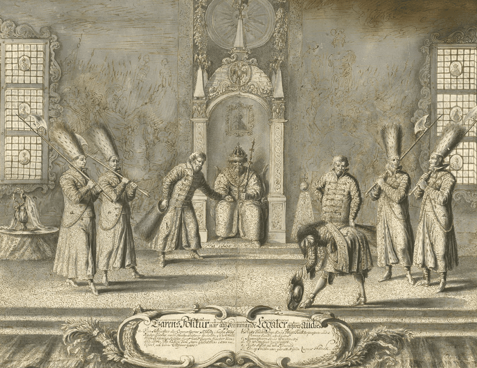 Эрик Пальмквист. Прием царем Алексеем Михайловичем шведского посольства. 1674