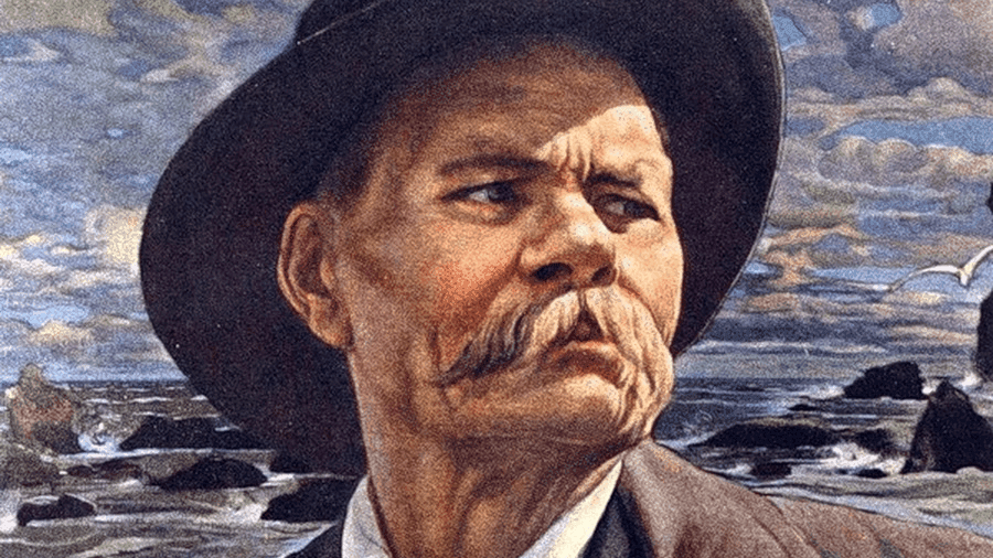 Исаак Бродский. Портрет А.М. Горького (фрагмент). 1937. Государственная Третьяковская галерея, Москва