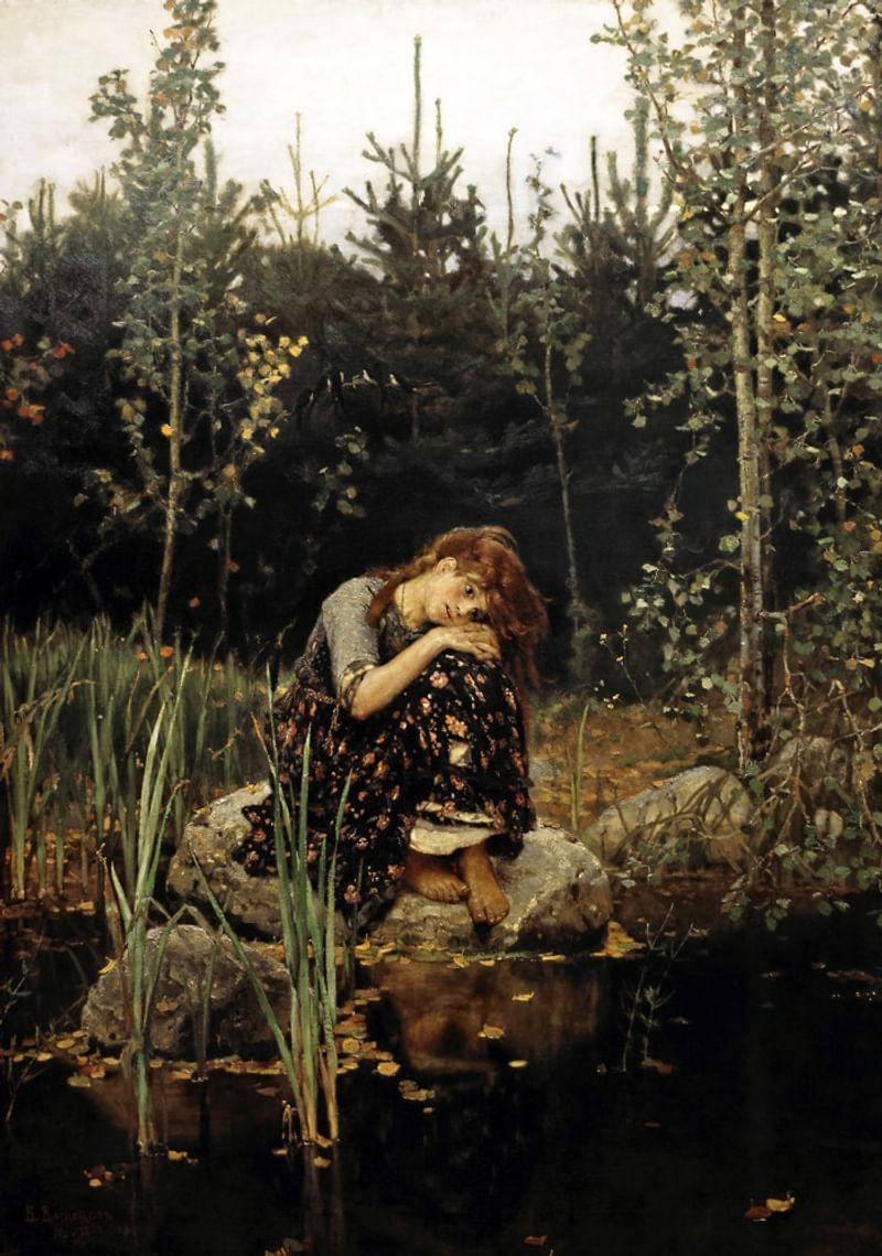 «Алёнушка». Виктор Васнецов. 1881 г.