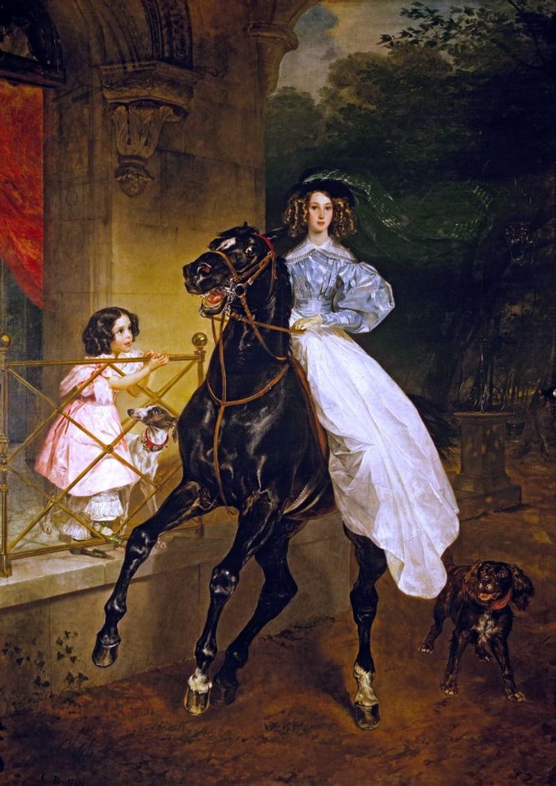 «Всадница». Карл Брюллов. 1832 г.