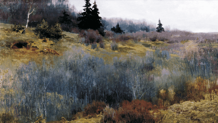 Алексей Степанов. Осень (фрагмент). 1900. Вятский художественный музей имени В.М. и А.М. Васнецовых, Киров