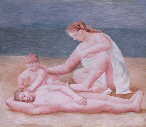 Семья на море. 1922