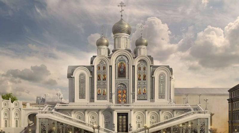 Эскиз проекта Храма Новомучеников и Исповедников Российских на Крови планируют возвести в Сретенском монастыре и освятить в феврале 2017-го © Фото: Православие.ru