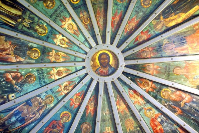 Церковь Богоявления Господня. Расписной потолок (небо)