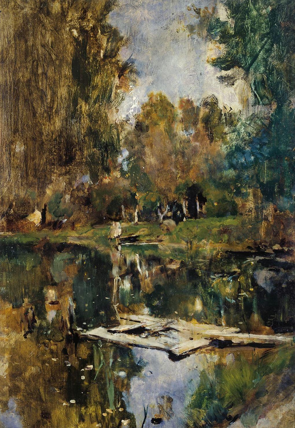 Прудик. Абрамцево (Верхний пруд в Абрамцеве). 1886