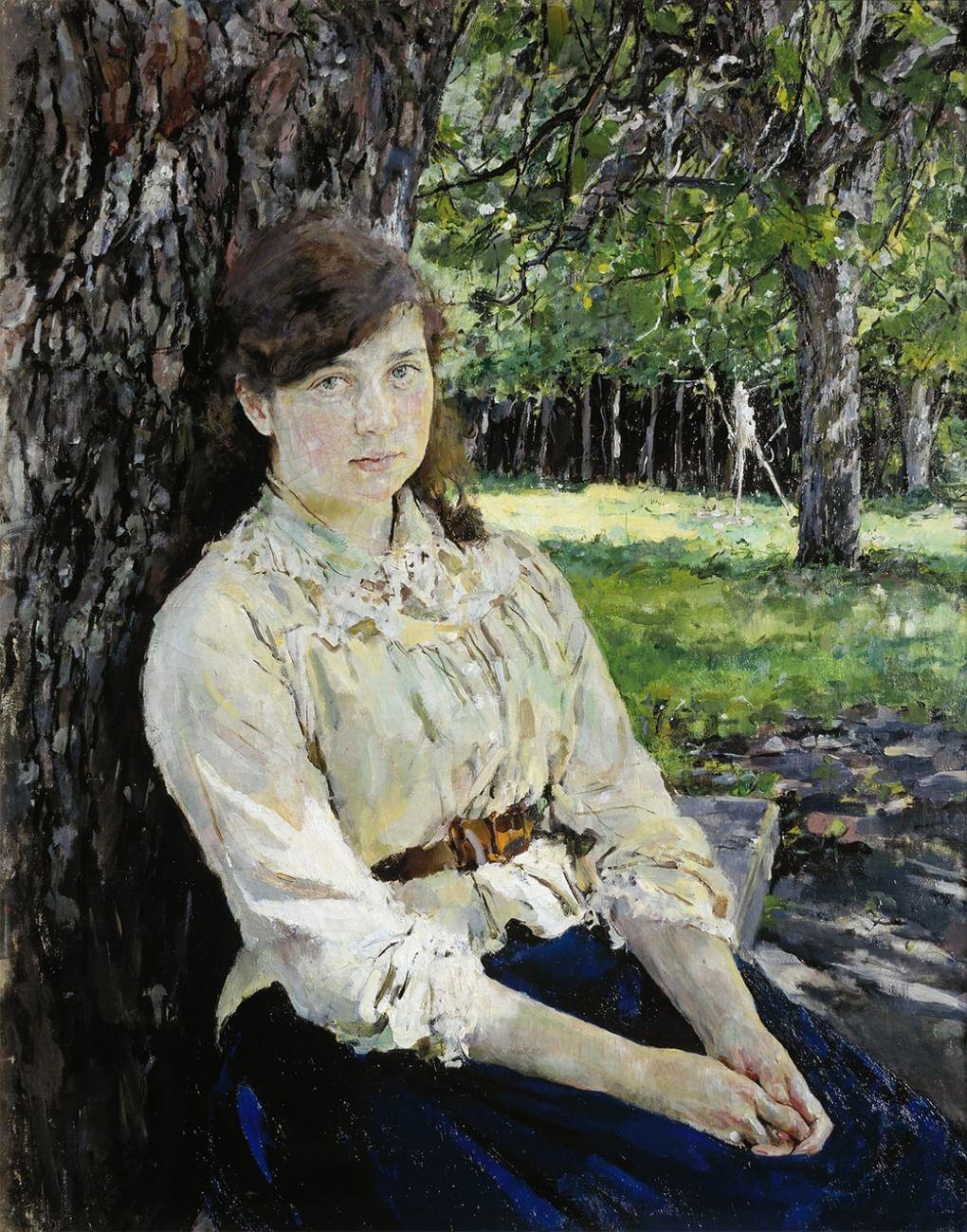Девушка, освещенная солнцем. Портрет М.Я. Симонович. 1888