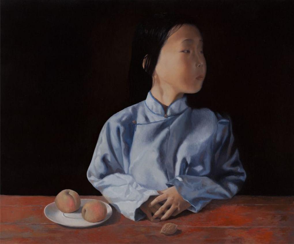 Зорикто Доржиев. Девочка с персиками. 2014 г.