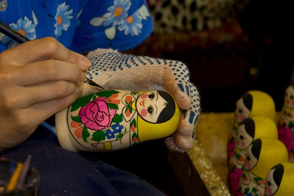 Роспись матрешки