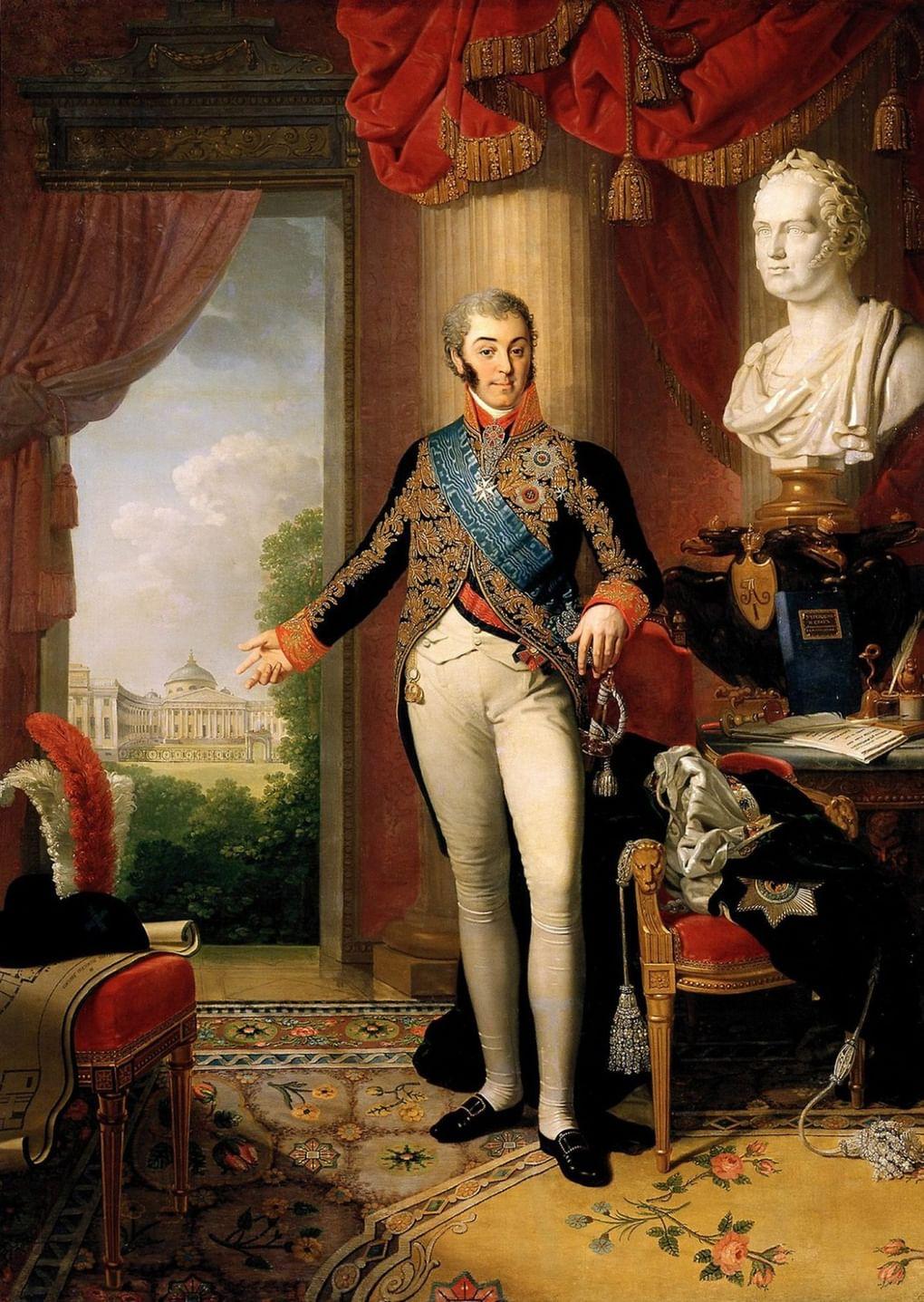 Граф Николай Петрович Шереметев. Картина В. Боровиковского. 1818–1819 годы. Портрет представлен в Государственном Русском музее