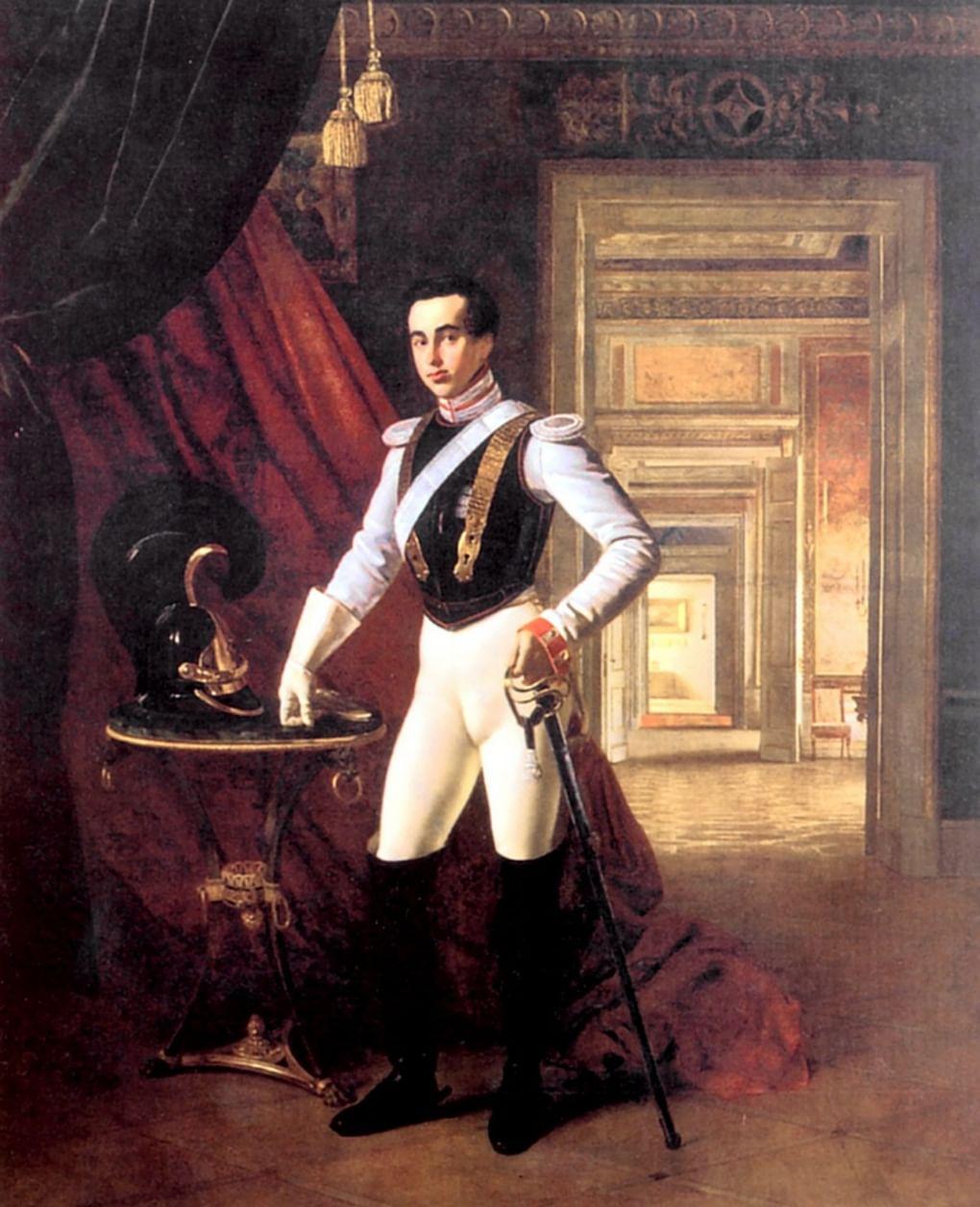 Граф Дмитрий Николаевич Шереметев. Картина О. Кипренского. 1824 год. Портрет представлен в Государственном историческом музее