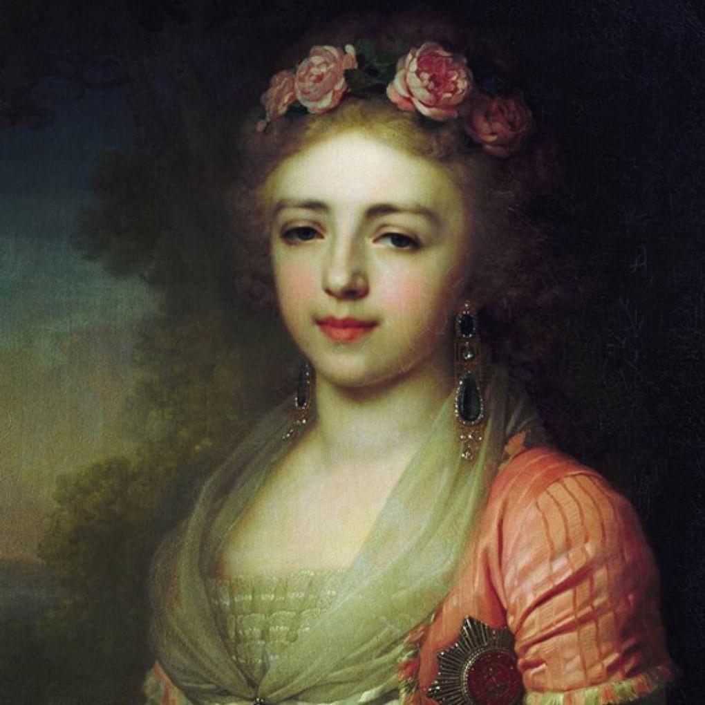 В. Боровиковский. Портрет княжны Александры Павловны. 1796. Третьяковская галерея