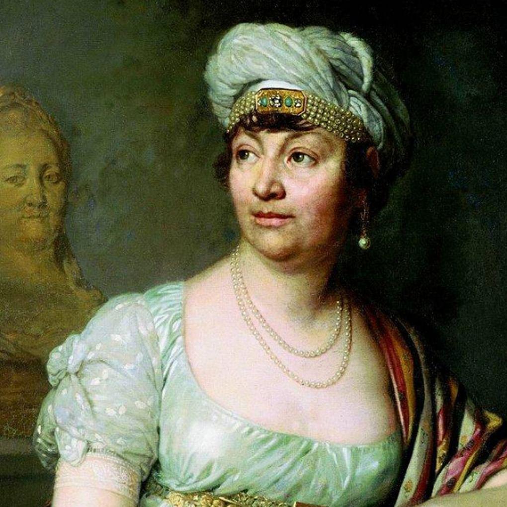 В. Боровиковский. Портрет Анны Луизы Жермены де Сталь. 1812. Третьяковская галерея