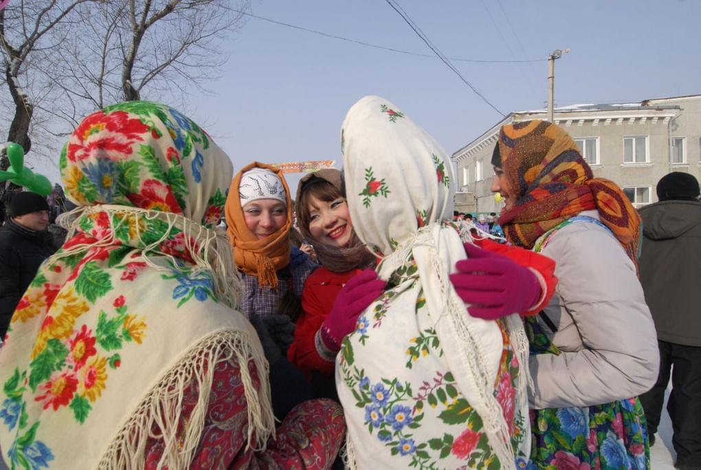 Празднование Широкой Масленицы в Красноярском крае. Фотография: А. Колбасова / ТАСС