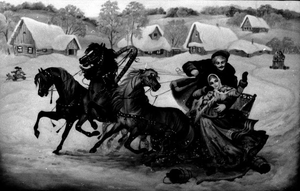 К 200-летию Центра народного промысла лаковой миниатюры в Федоскино. Лаковая шкатулка «Метелица». Фотография: Н.В. Леонова / ИТАР–ТАСС