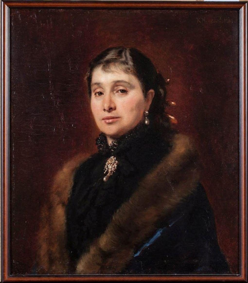 К. Маковский. Портрет Р.П. Поляковой. 1883. Государственный исторический музей
