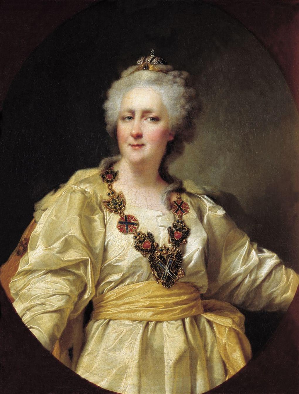 Дмитрий Левицкий. Портрет Императрицы Екатерины II (1794 год, Новгородский музей)