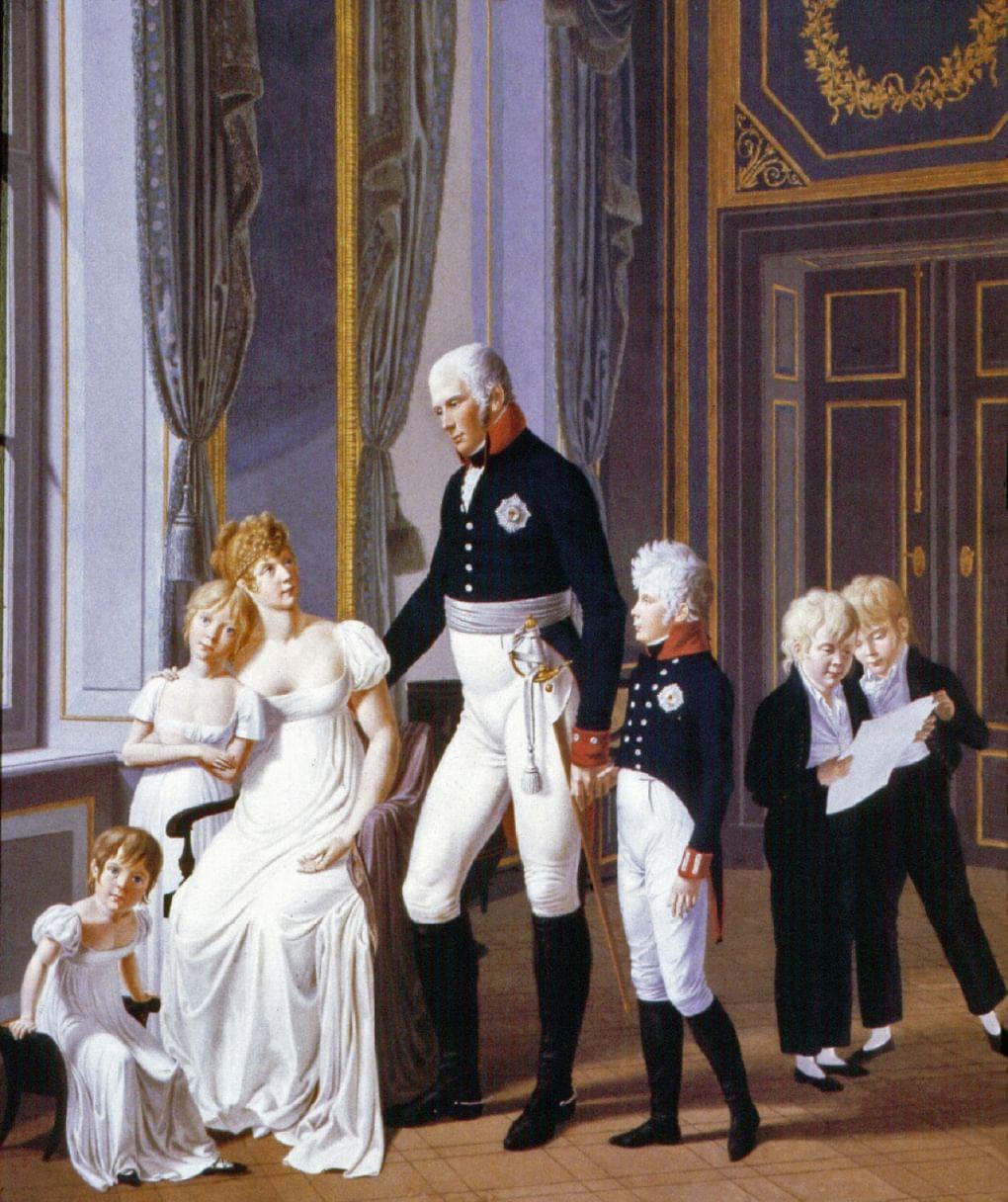 Х. Дехлинг. Кайзер Фридрих Вильгельм III со своей семьей. 1806
