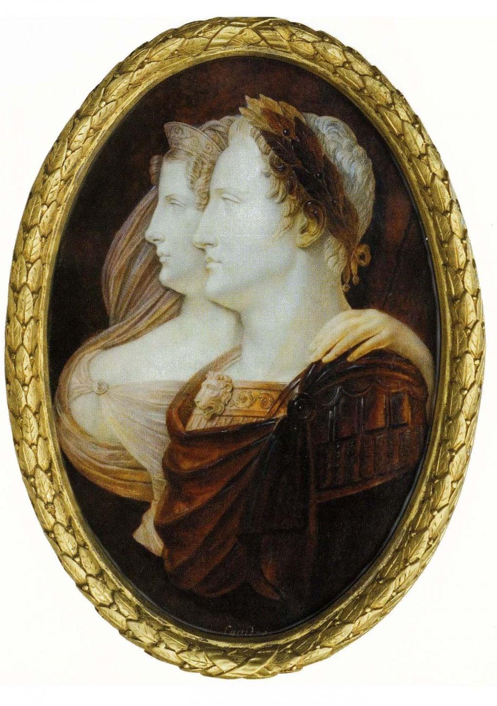 А. Лагрене. Николай I и Александра Федоровна в образе римских правителей. 1820-е