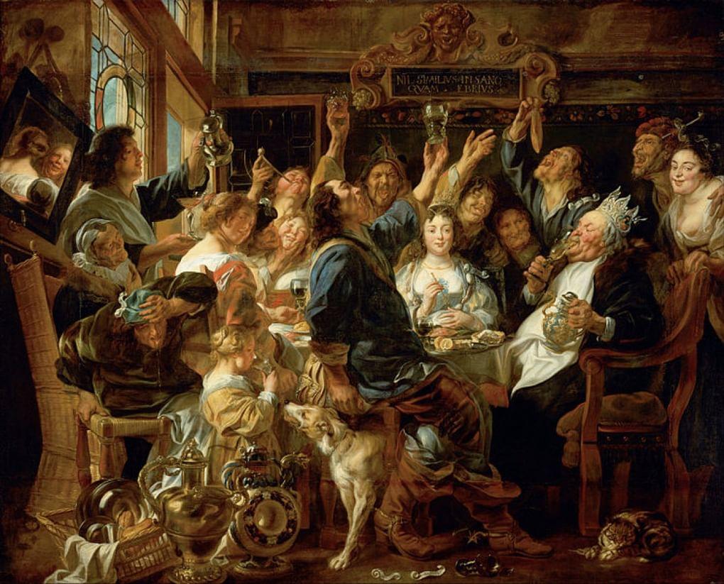 Я. Йорданс. Бобовый король. 1640–1645. Музей истории искусств, Вена