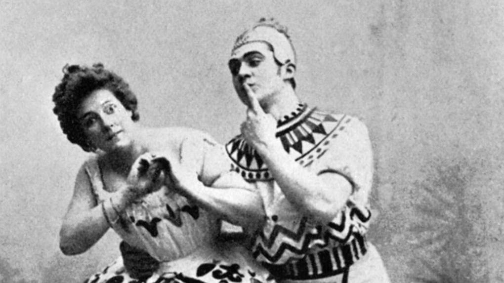 Мария Петипа и Сергей Легат в балете «Дочь фараона». Хореограф Мариус Петипа. 1862 год