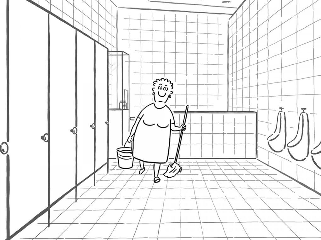 Кадр из мультфильма «Уборная история – любовная история»