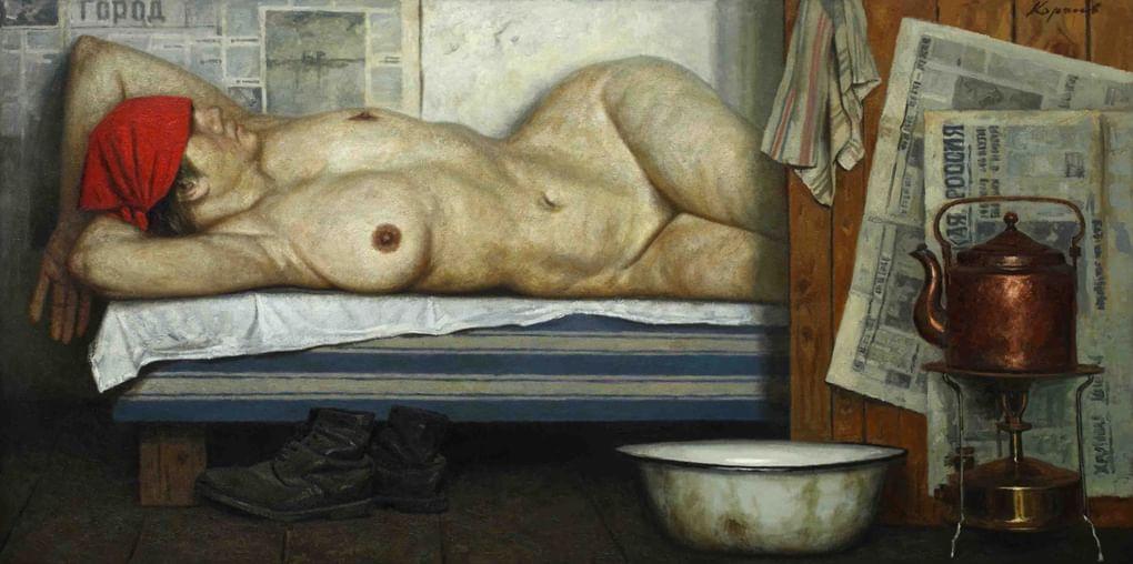 Гелий Коржев. Квартирантка. 1997. Институт русского реалистического искусства