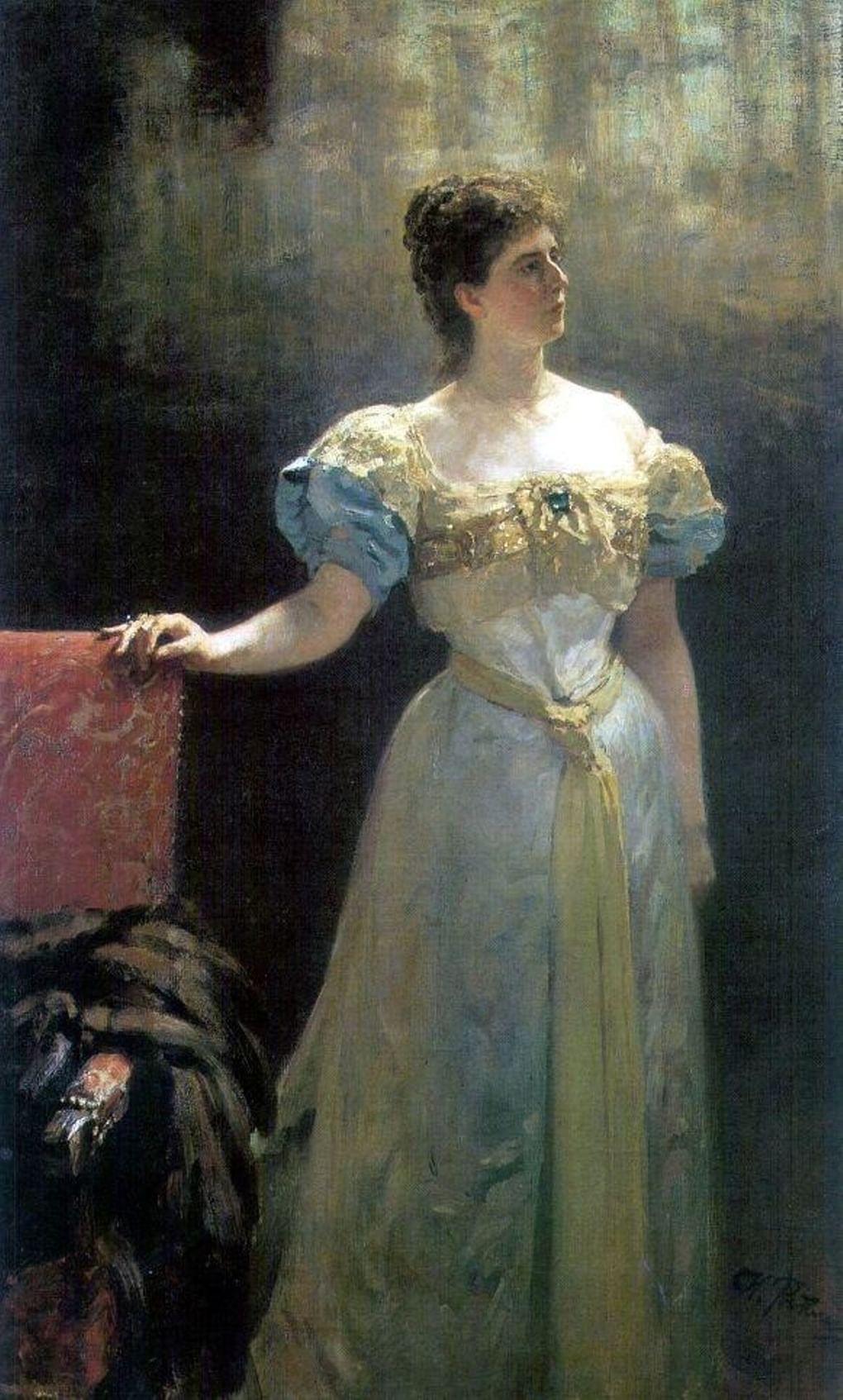 Мария Тенишева. Портрет работы Ильи Репина. 1896. Квартира-музей И. Бродского.