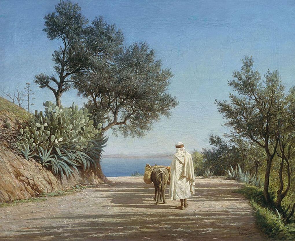 Павел Брюллов. Дорога к морю. Алжир. 1883