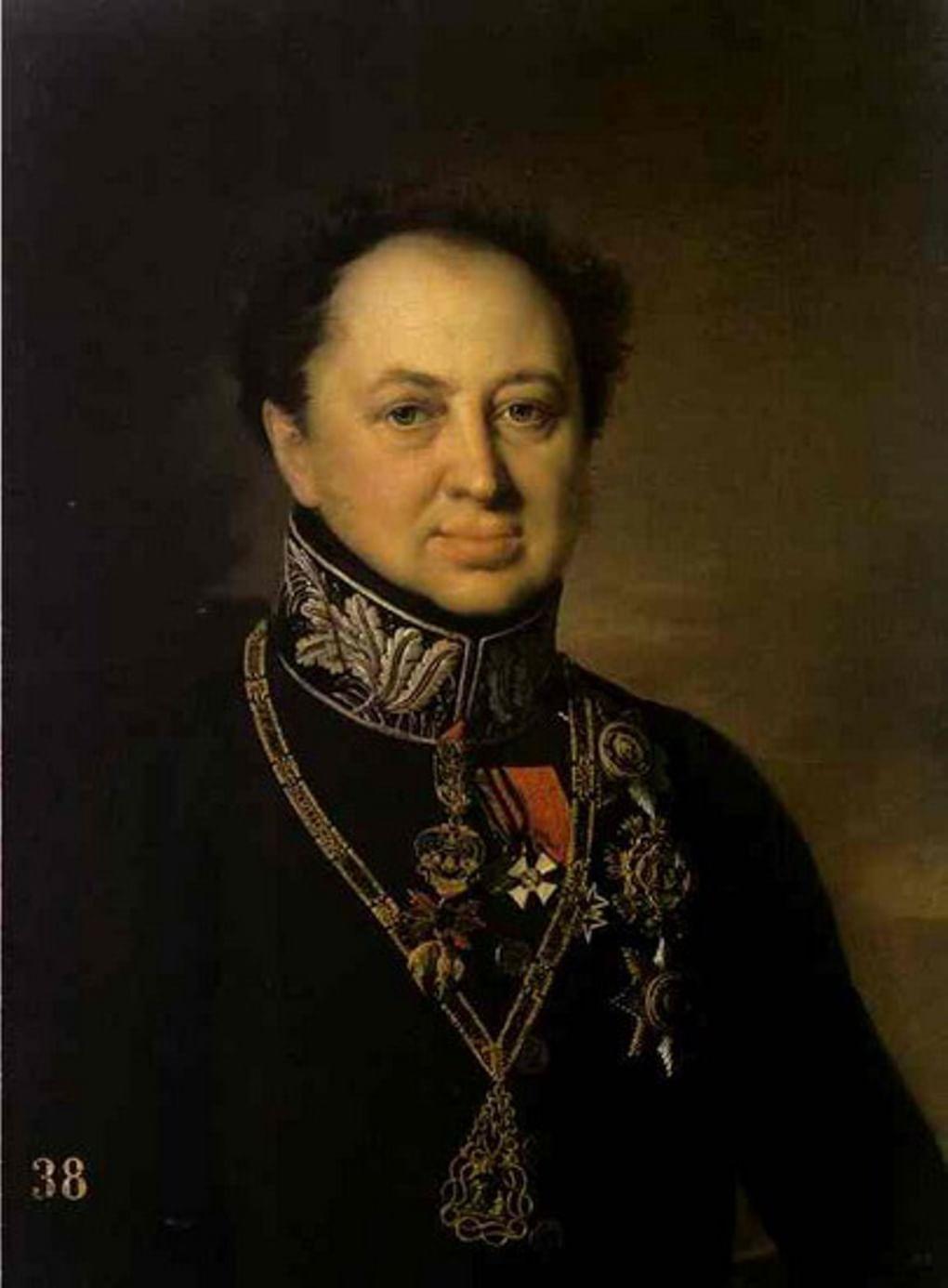 В. Тропинин. Портрет Д. Татищева. 1838. Музей Российской академии художеств