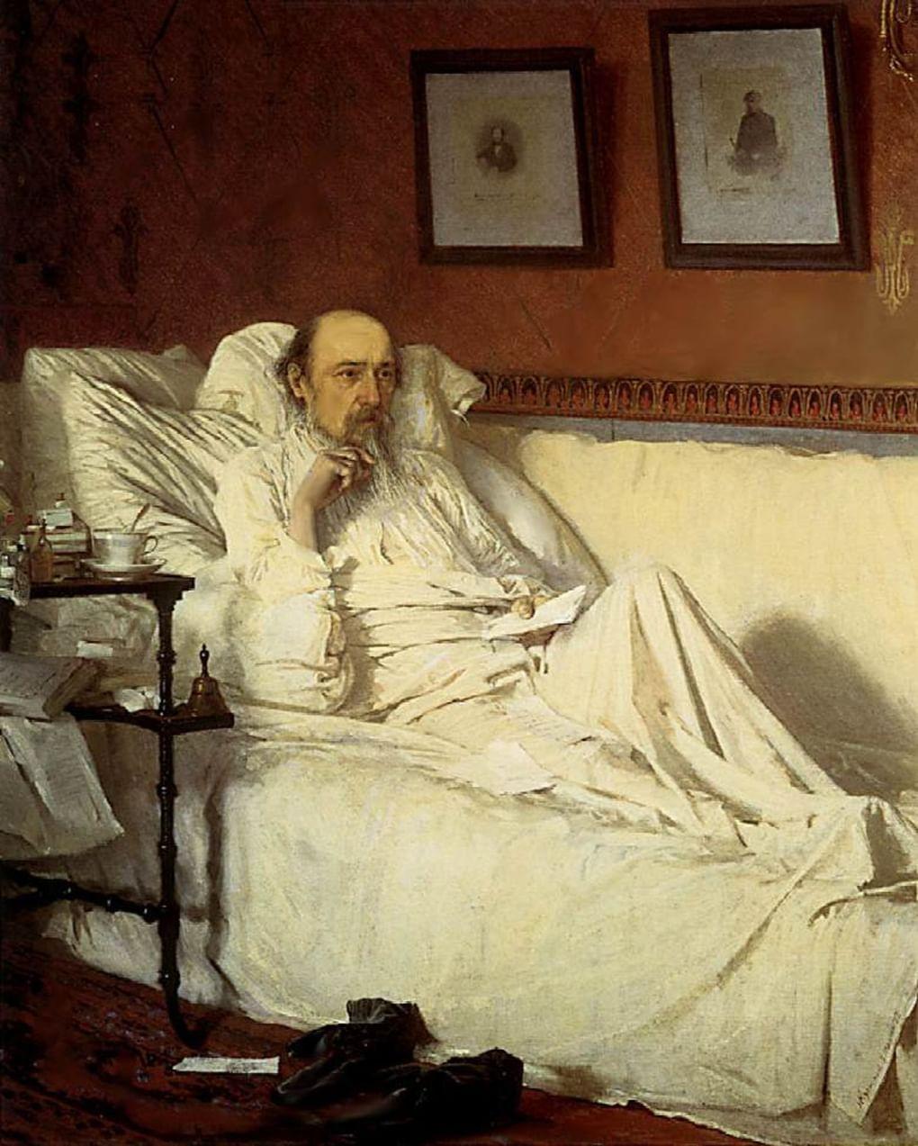 Иван Крамской. Николай Некрасов в период «Последних песен». 1877–1878, Третьяковская галерея