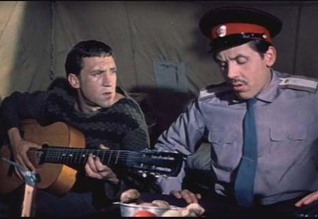 Валерий Золотухин и Владимир Высоцкий в фильме «Хозяин тайги» (1968)