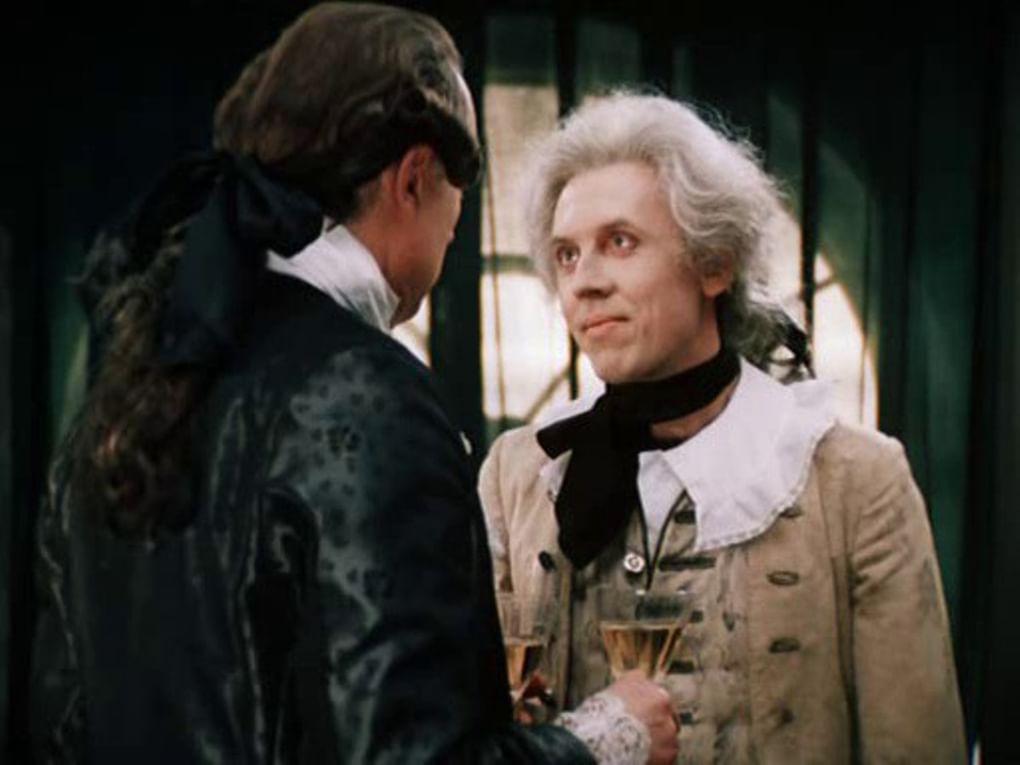 Валерий Золотухин в роли Моцарта в фильме «Маленькие трагедии» (1979)