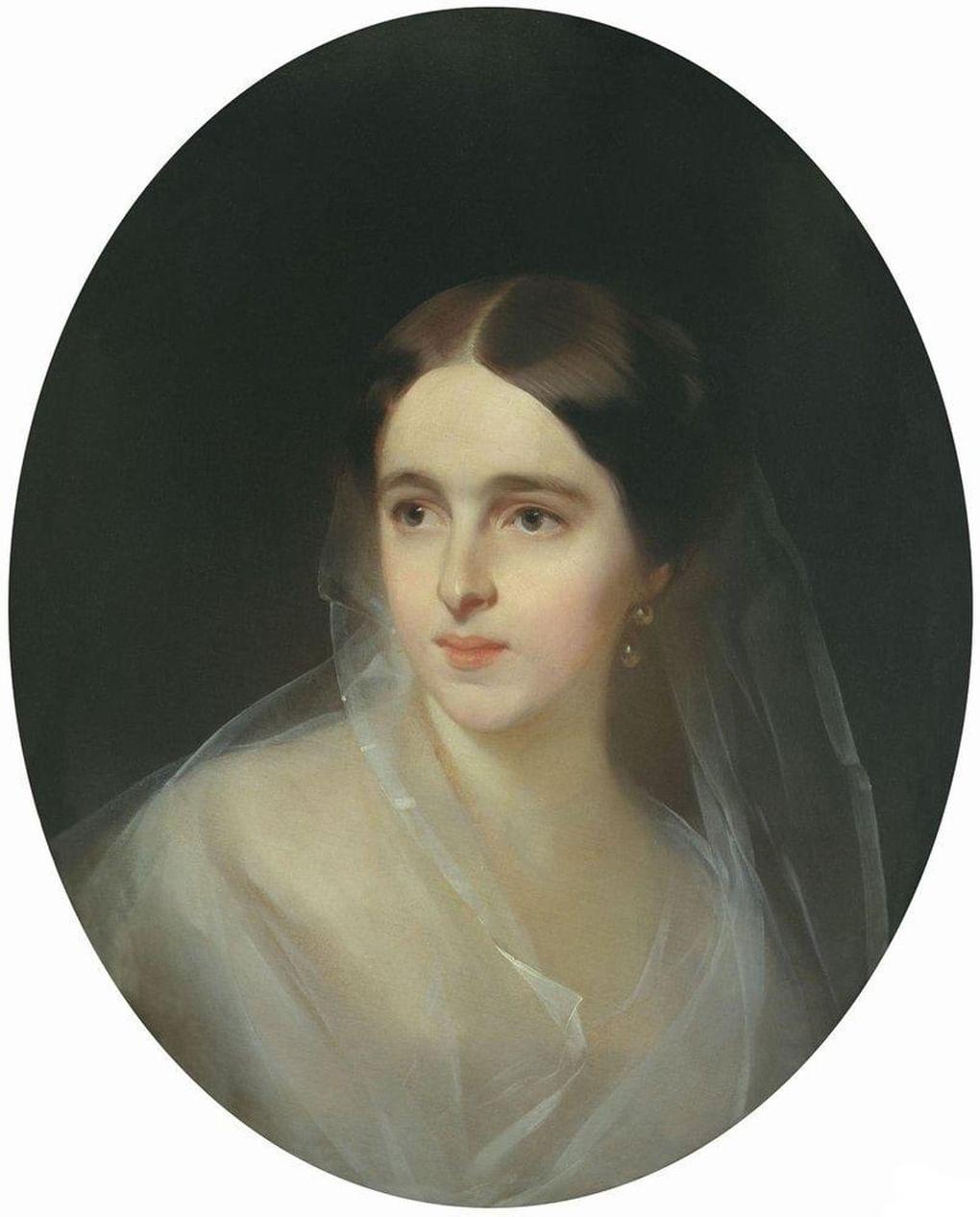 Иван Макаров. Портрет вдовы Пушкина, Натальи Ланской. 1849. ГМП