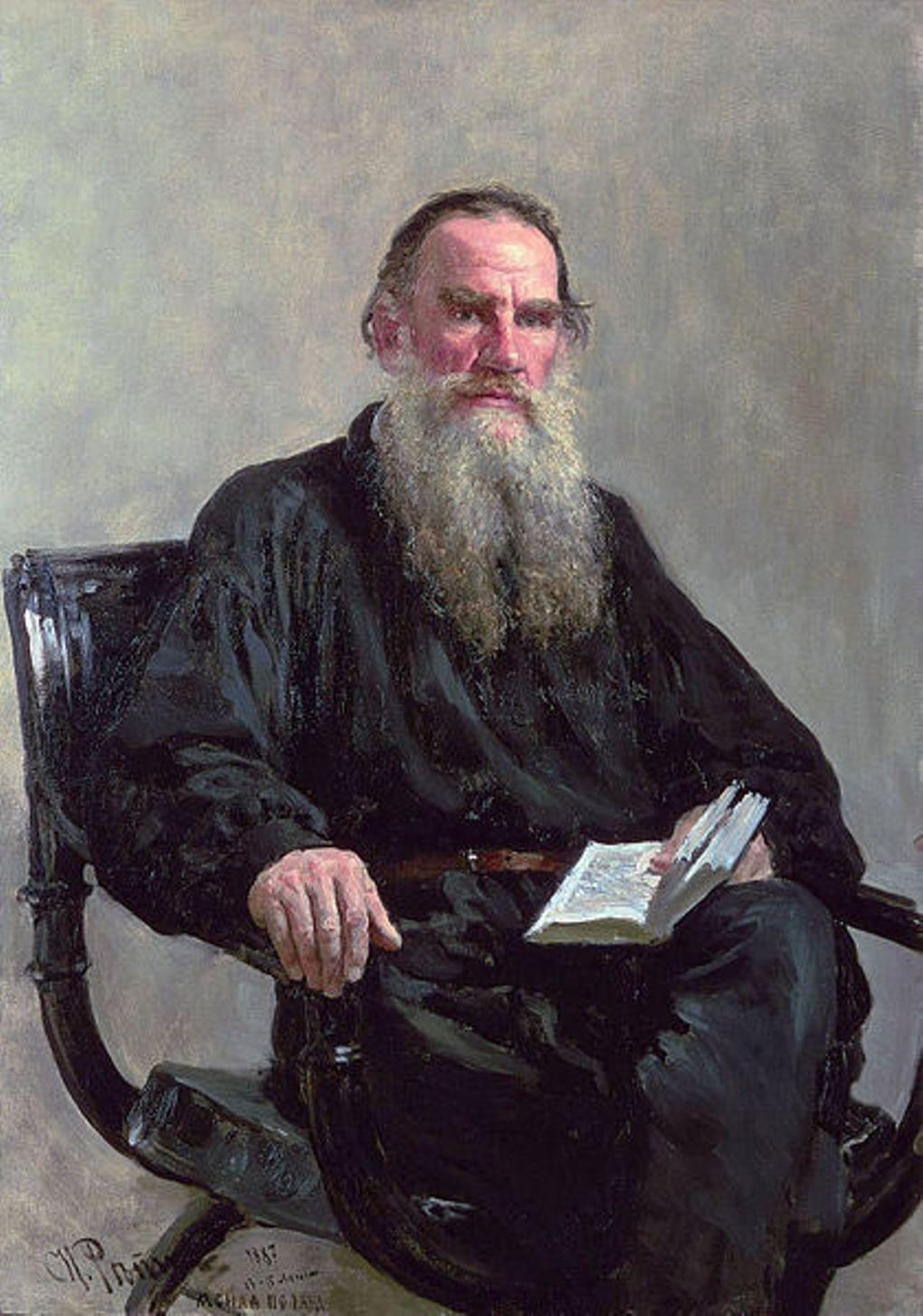 Илья Репин. Портрет Льва Толстого. 1887. ГТГ