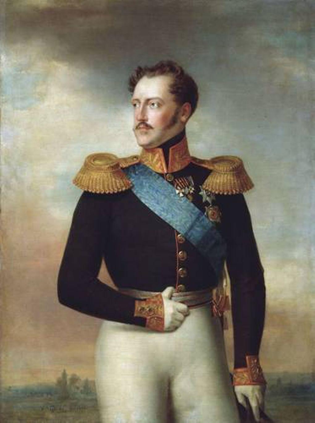  В. Голике. Портрет Николая I. 1843